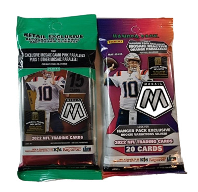 2022 Panini Mosaic Retail Exclusive Hanger Pack & Multi-Pack 35 Cards Total