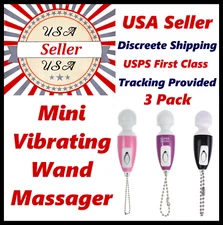 Mini Vibrating Wand Massage Massager - 3 Pack