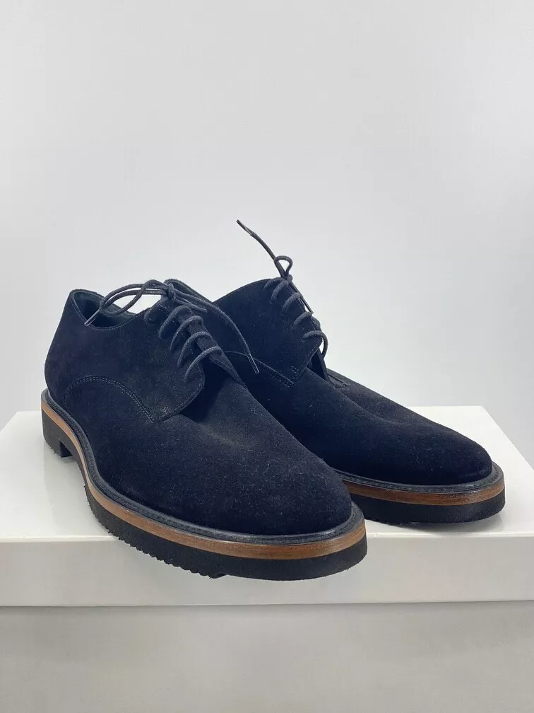 Dries Van Noten SS22 Black Suede Derby Lug Sole size 41 New With Tags