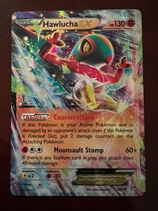 Pokemon Card Furious Fists Hawlucha EX 64/111 Excellent Condition