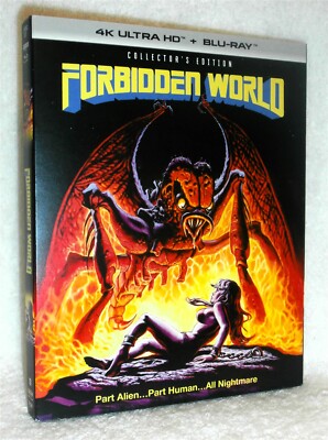 Forbidden World (4K/Blu-ray, 2025, 2-Disc) NEW Jesse Vint classic sci-fi horror 