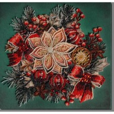 Bead Embroidery Kit Taste of Christmas Bead stitching DIY Abris Art