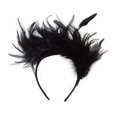 Women's 20s 50s Feather Fascinator Headband Hairband Hat Tea Party Cocktail W...