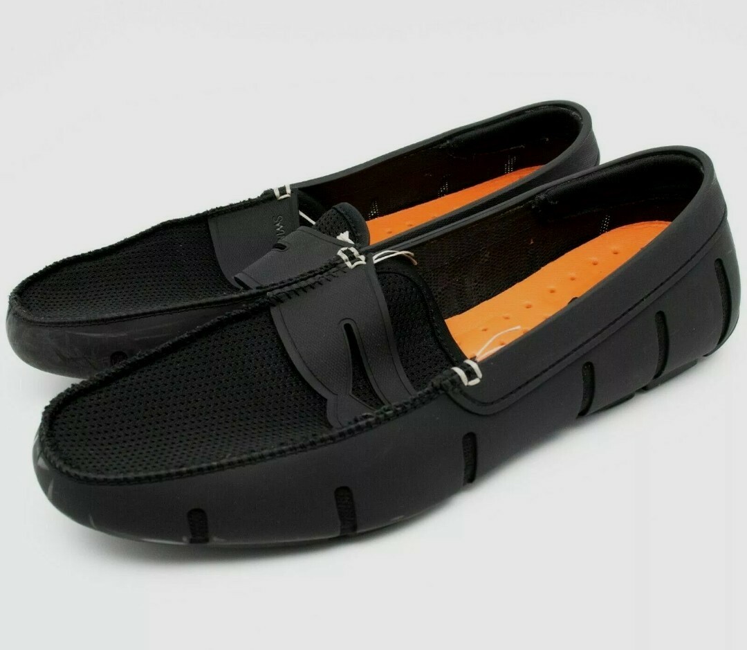 Swims Men\'s Penny Loafers Deck Shoes Black Size US 9 SWIMS Men main image 4
