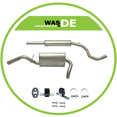Auspuff VW Lupo 1.0 1.4 (6X1,6E1) 1997-2004 Mittelschalldämpfer Endschalldämpfer