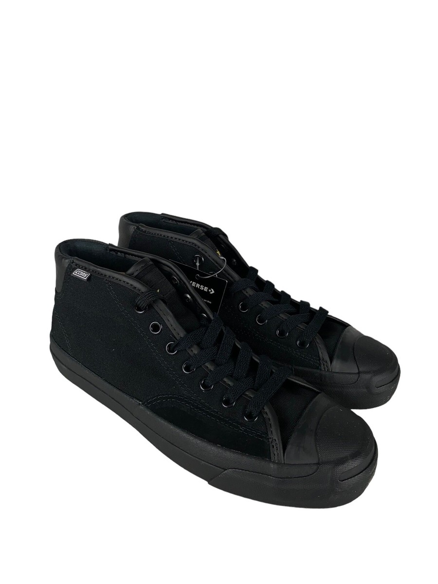 NEW Converse Jack Purcell Pro Mid Black Enamel Red Mens 7.5 Womens 