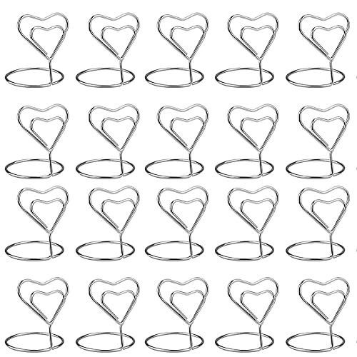 30 Pezzi Mini Segnaposto Porta,Segnaposto Cuore Memo Clip,Clip Tavolo (p6L)