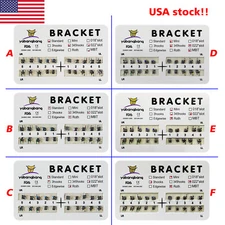 Brackets ortodoncia dental Brace metal Mini Estándar MBT Roth 022 Gancho Sd