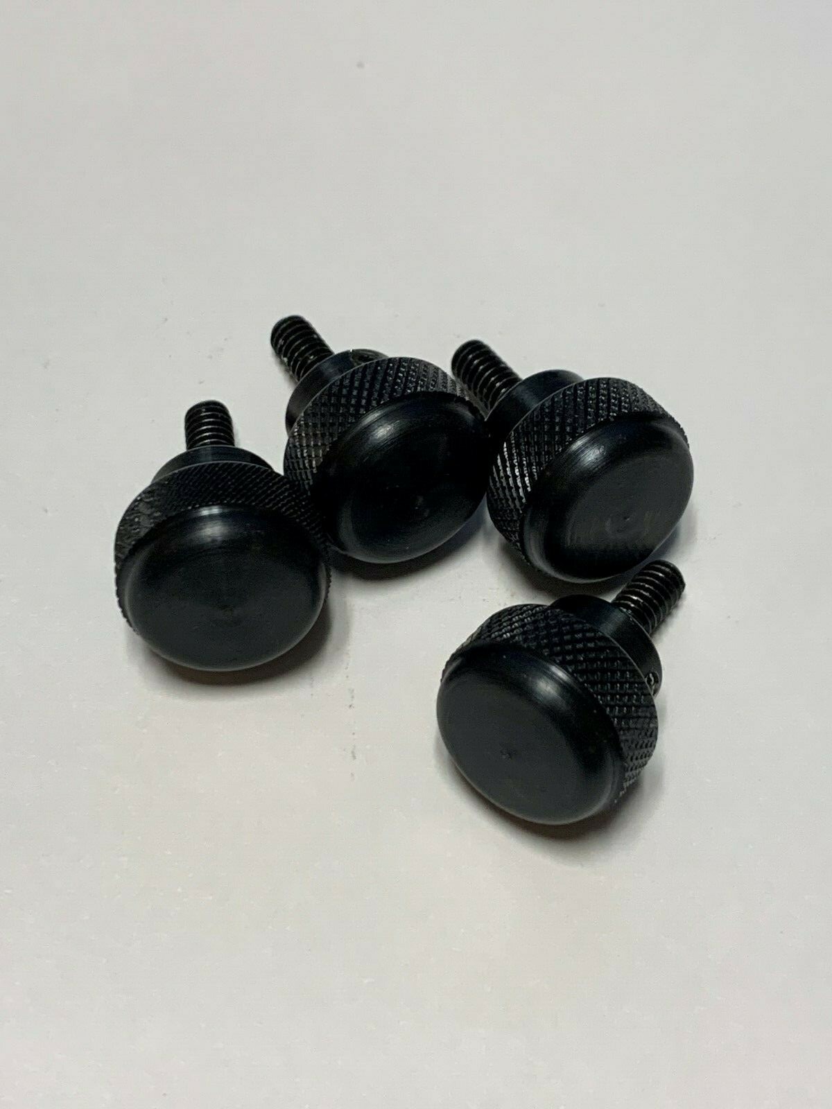 Knurled Dome Knob Assembly,3/4" Black Oxide Steel, 1032 x 1/2" Stud