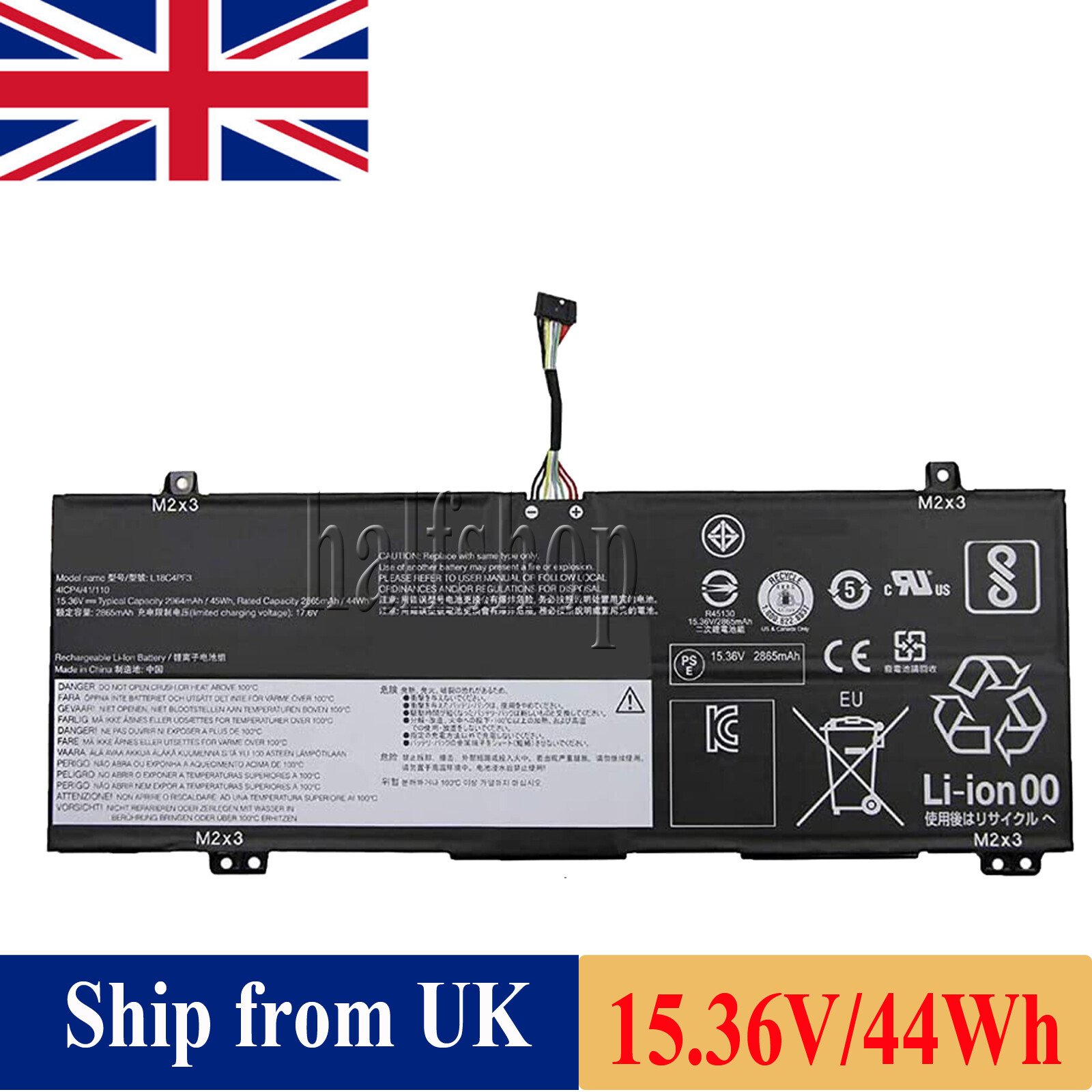 L18C4PF3 L18M4PF4 Battery For Lenovo IdeaPad Flex-14IML/14IWL C340-14API S540-14