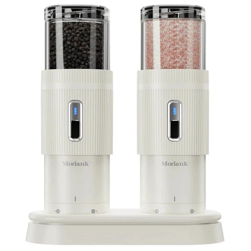 Electric Salt and Pepper Grinder Set, Automatic Gravity Salt and Pepper Grinder