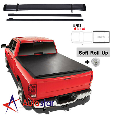 Soft Vinyl Roll-Up Tonneau Cover For 89-04 Toyota Pickup/Tacoma 6ft Truck Bed