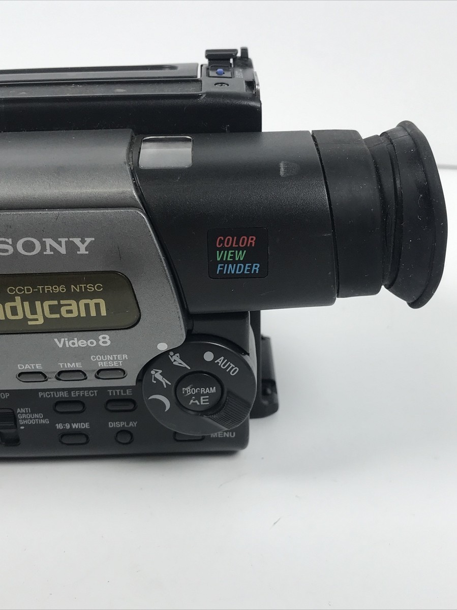 SONY VideoHi8Handycam CCD-TRV96 ⑦ Rare Model! Sony Handycam CCD-TRV96 Camcorder - Metallic