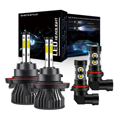 For Ford Explorer 2006 2007 2008 2009 2010 LED Headlights+Fog Light Bulbs 6000K