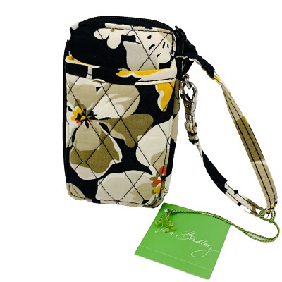 Vera Bradley All In One Wristlet Wallet Dogwood Floral Quilted 3 X 5 