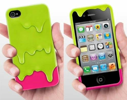 Funda rígida protectora 3D derretida para helado para Apple iPhone 4 4s - Imagen 7 de 14