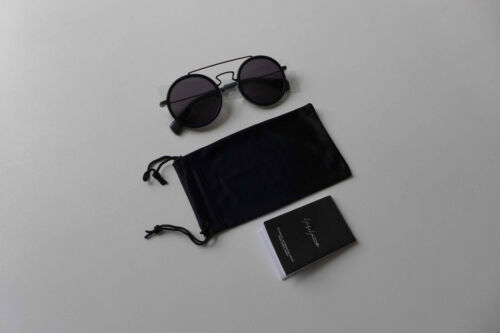 Gafas de sol redondas Yohji Yamamoto YY5010 en negro - totalmente nuevas, PVP £445 - Imagen 4 de 12