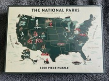 Mondo Games US National Parks Map 1000 Pieces Jigsaw Puzzle