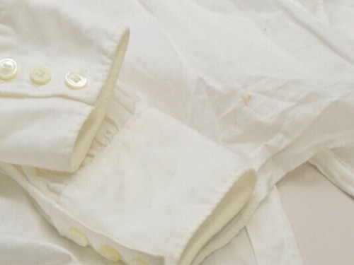 JUNYA WATANABE COMME des GARCONS Pleated Shirt Blouse XS JJ-B021 AD2012 White - Picture 7 of 9