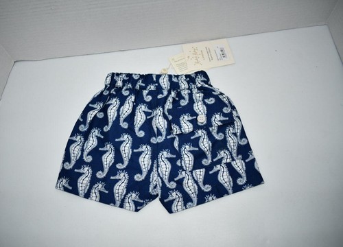 Rachel Riley Boys Seahorse Pull-On Swim Shorts 6 MOS #49ISS20NA17NWT - 第 2/3 張圖片