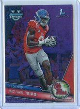 2023 Bowman Chrome University MICHAEL TRIGG 1ST RC #128 PURPLE REFRACTOR /399
