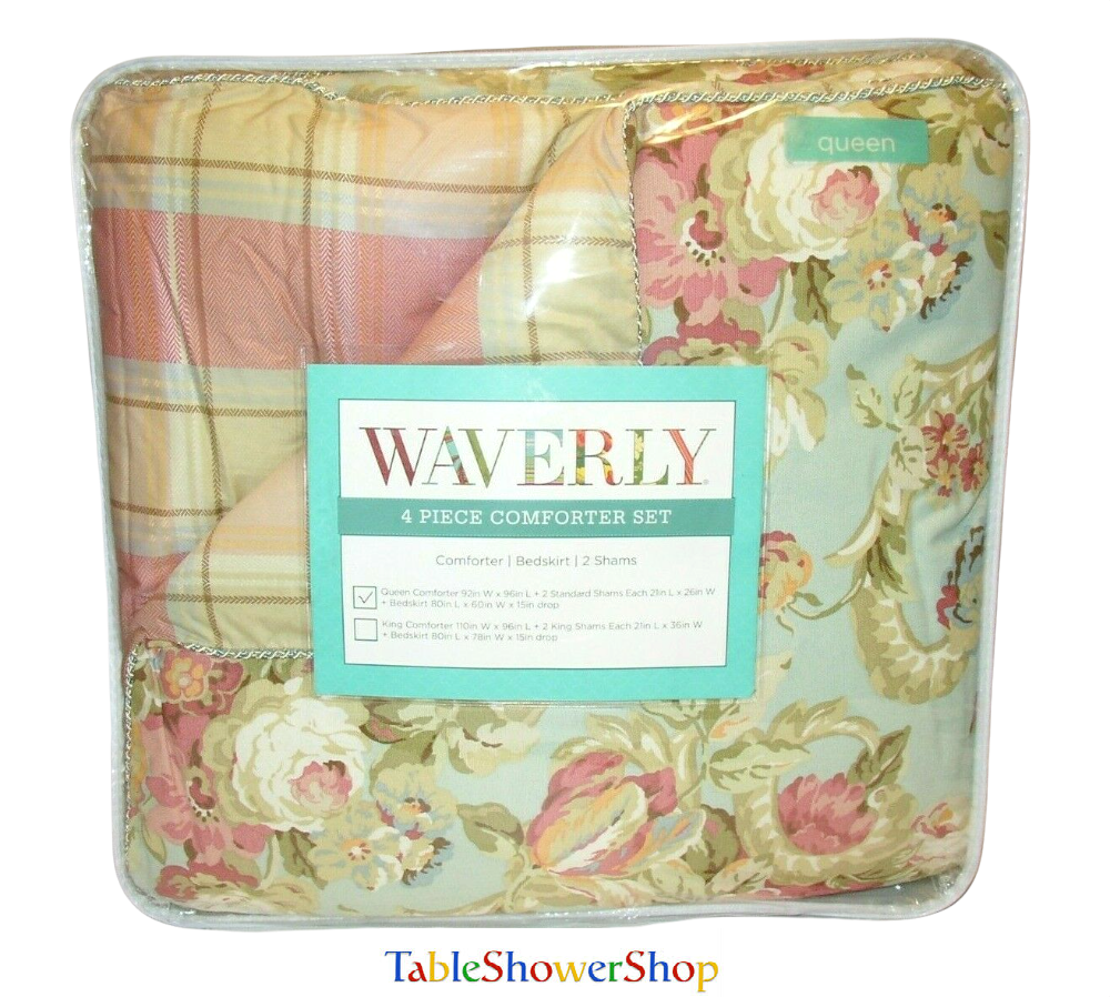 WAVERLY Spring Bling Vapor QUEEN 4PC 