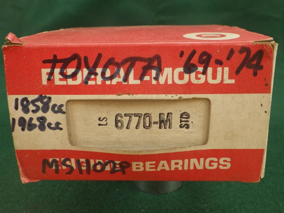 Nuevo/NOS Federal Mogul Juego de rodamientos principales 6784M.25mm Honda 1972-1986 4 cilindros EL+ Foto 2 de 4