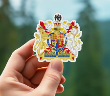 New - The coat of arms of the United Kingdom Vinyl Sticker Decal