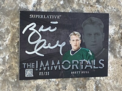 2015-16 Leaf ITG Superlative The Immortals Brett Hull AUTO #TI-BH2 Stars 8/20
