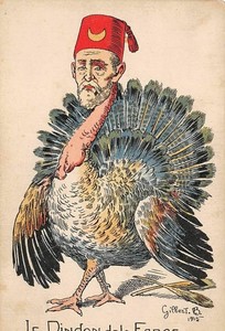 Turquie N La Dindon De La Farce Caricature Illustrateur Ebay