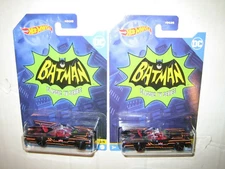 Hot WHEELS LOT OF TWO (2) BATMAN HW CLASSIC TV SERIES BATMOBILE MOMC LOW SHIP