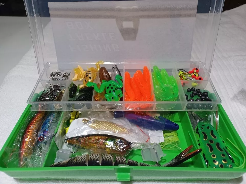 SMMYMGF OUTDOOR SPORT FISHING TACKLE BOX, SALTWATER & FRESHWATER TACKLE  SALE!!!