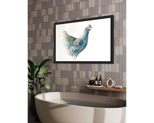 Colorful rooster watercolor painting kids room decor animal trendy art (print) - Picture 3 of 12
