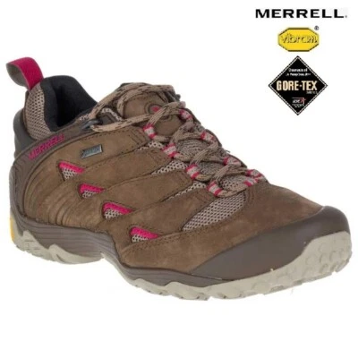 Merrell White Pine Vent GTX Damen niedriger Wanderstiefel Goretex wasserdicht schwarz UK 5