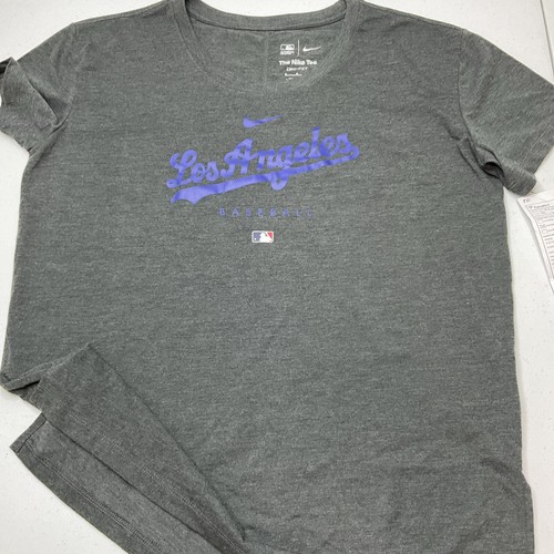 Nike MBL Los Angeles Dodgers Shirt Graphic Tee Sample Women Sz M Dri-Fit NWOT - Picture 4 of 6