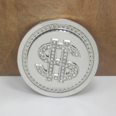 BLING SPINNING DOLLAR SIGN BELT BUCKLE 