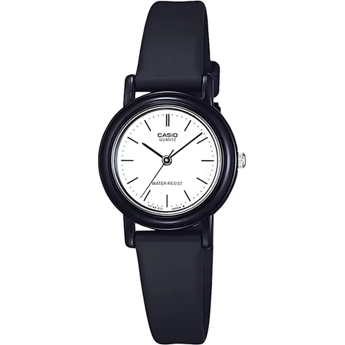 Casio Women's Watch Quartz White Dial Black Resin Strap Waterproof LQ-139B-7E