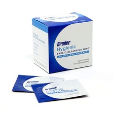 Bruder Hygienic Eyelid Cleansing Wipes Rinse-Free Exfoliating Wipes Remove