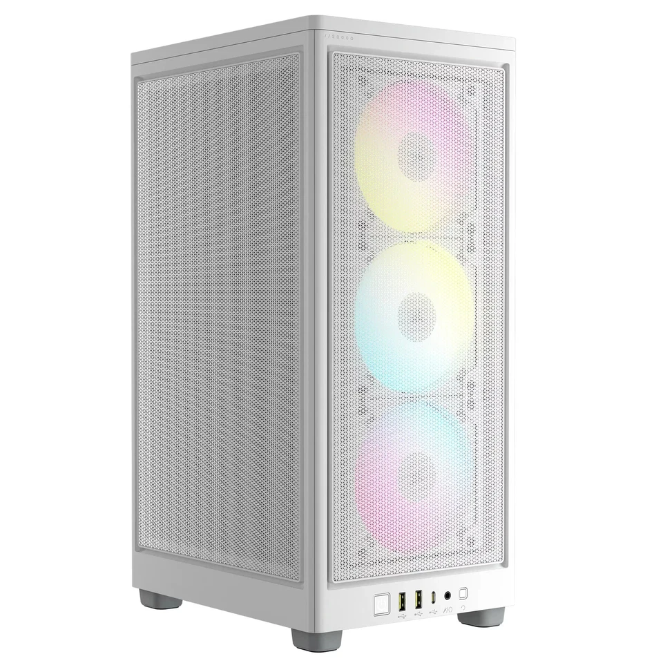 Corsair 2000D Airflow Mini Tower PC Case - Panels only in white - Image 2 of 4