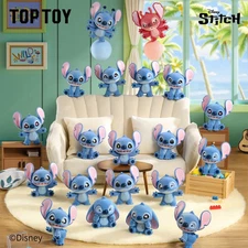 TOPTOY Disney Stitch MINI fluffy Series Blind bag Figure Toy Gift hot NEW