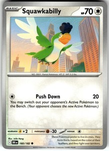 Squawkabilly 160/182 Destined Rivals Common Pokemon Card