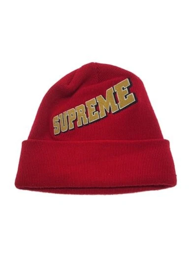 Supreme 14Aw Expansion Beanie bonnet tricot sans acrylique rouge homme AEr21