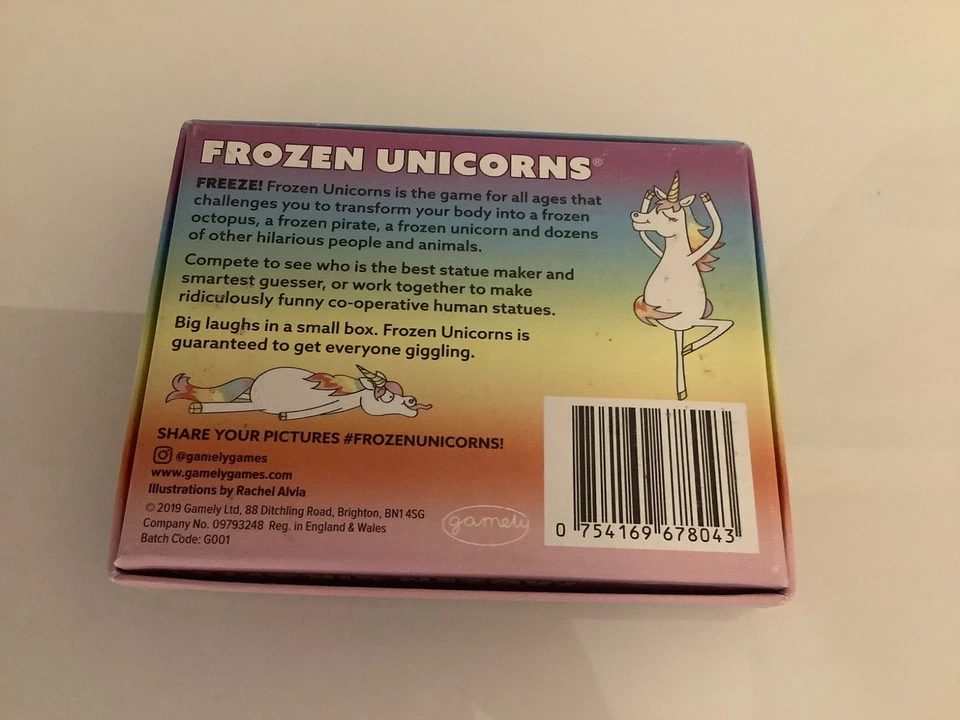 FROZEN UNICORNS Card Game, Hilarious Game Of Silly Statues. New. Children, Xmas - Image 3 of 3