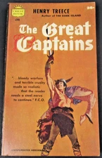 THE GREAT CAPTAINS by Henry Treece Crest Book 1st Print 1959 Paperback PB