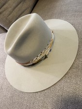 Stetson Tri-City Flat Brim Royal Deluxe Felt Fedora Hat