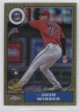 2022 Update 1987 Topps Chrome Silver Pack Series Mojo Gold 23/50 Josh Winder 0c2