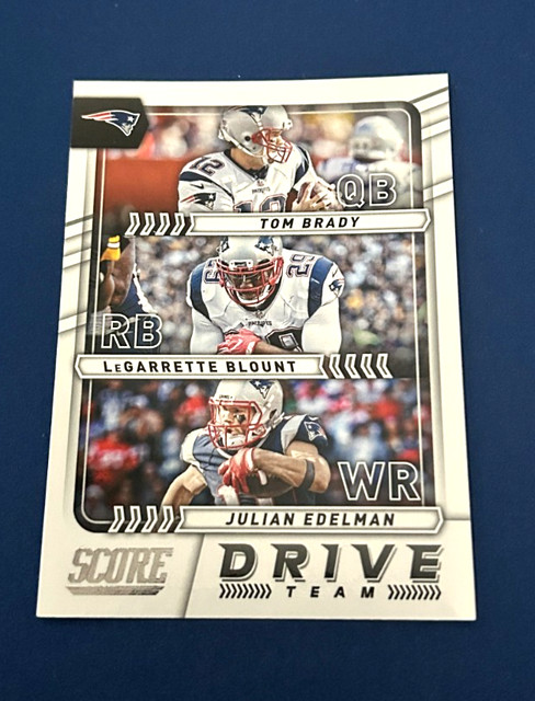 2017 Score Football Tom Brady Drive Team Insert #6 Future HOF Set Break NM