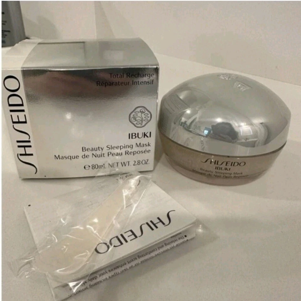 Máscara para dormir Shiseido Ibuki Beauty Essentials kit de 6 piezas nueva en caja Foto 3 de 4