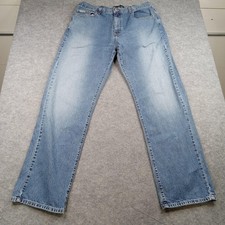 Calvin Klein Jeans Mens 36 Blue Denim Straight Leg Classic Fit Pants