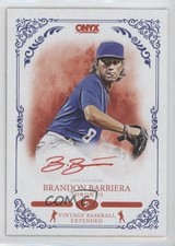 2022 Onyx Vintage Extended Auto Red Ink /25 Brandon Barriera #VABB Auto 4z8